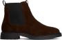 Tommy Hilfiger suède chelsea boots donkerbruin - Thumbnail 1