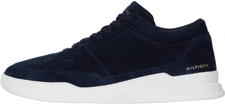 Tommy Hilfiger suède sneakers donkerblauw