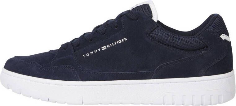 Tommy Hilfiger suède sneakers donkerblauw