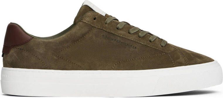 Tommy Hilfiger suède sneakers groen