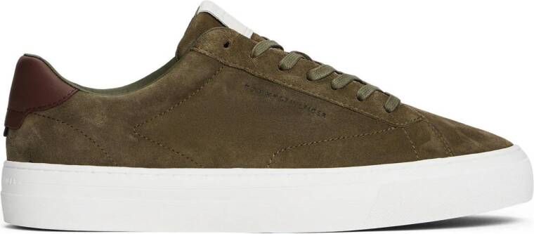 Tommy Hilfiger suède sneakers groen
