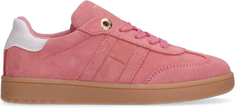 Tommy Hilfiger suède sneakers roze