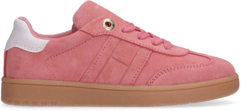 Tommy Hilfiger suède sneakers roze