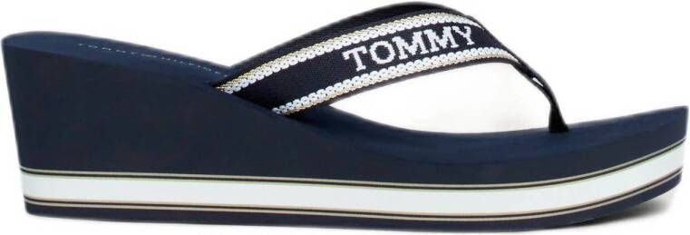 Tommy Hilfiger teenslippers donkerblauw