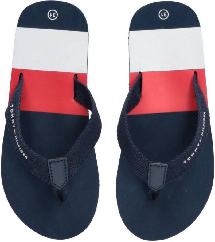 Tommy Hilfiger teenslippers donkerblauw