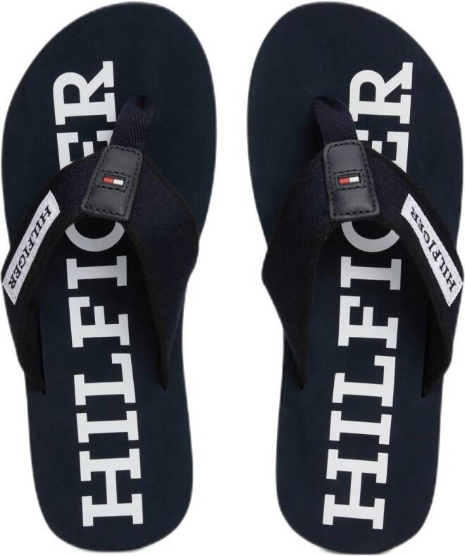 Tommy Hilfiger teenslippers donkerblauw