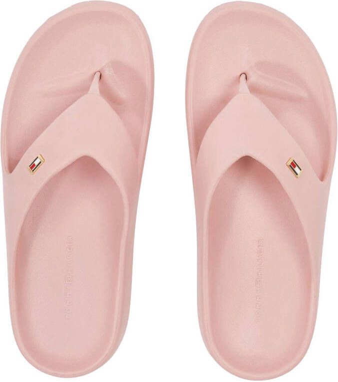 Tommy Hilfiger Teenslippers TH COMFORT BEACH SANDAL dianette zomerschoen comfortabele schoen met kleine logoborduring