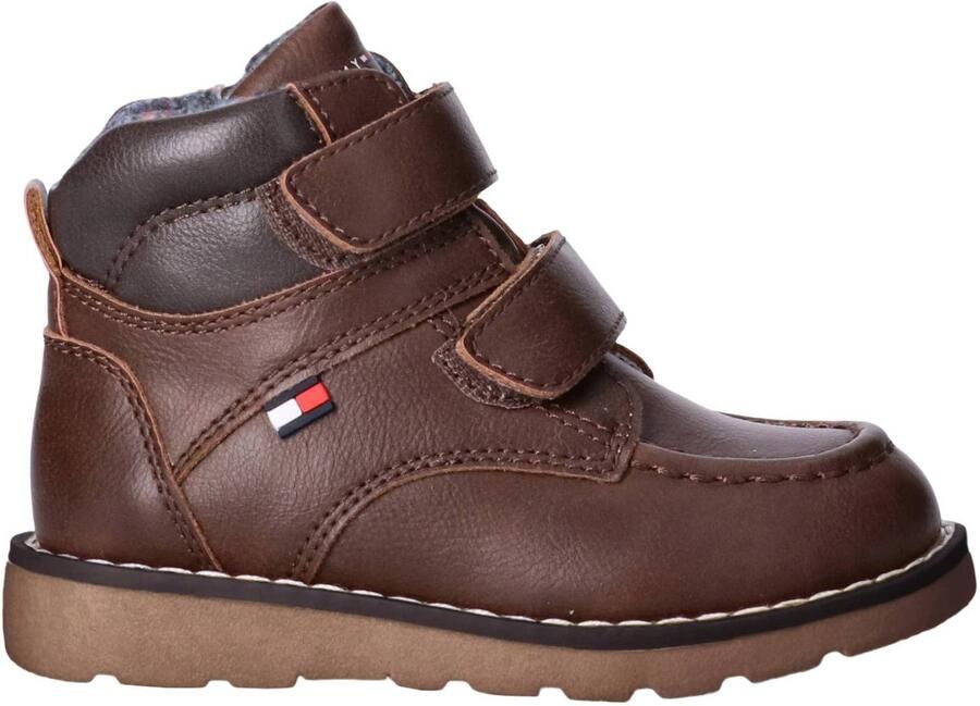 Tommy Hilfiger enkelboots bruin Jongens Polyester