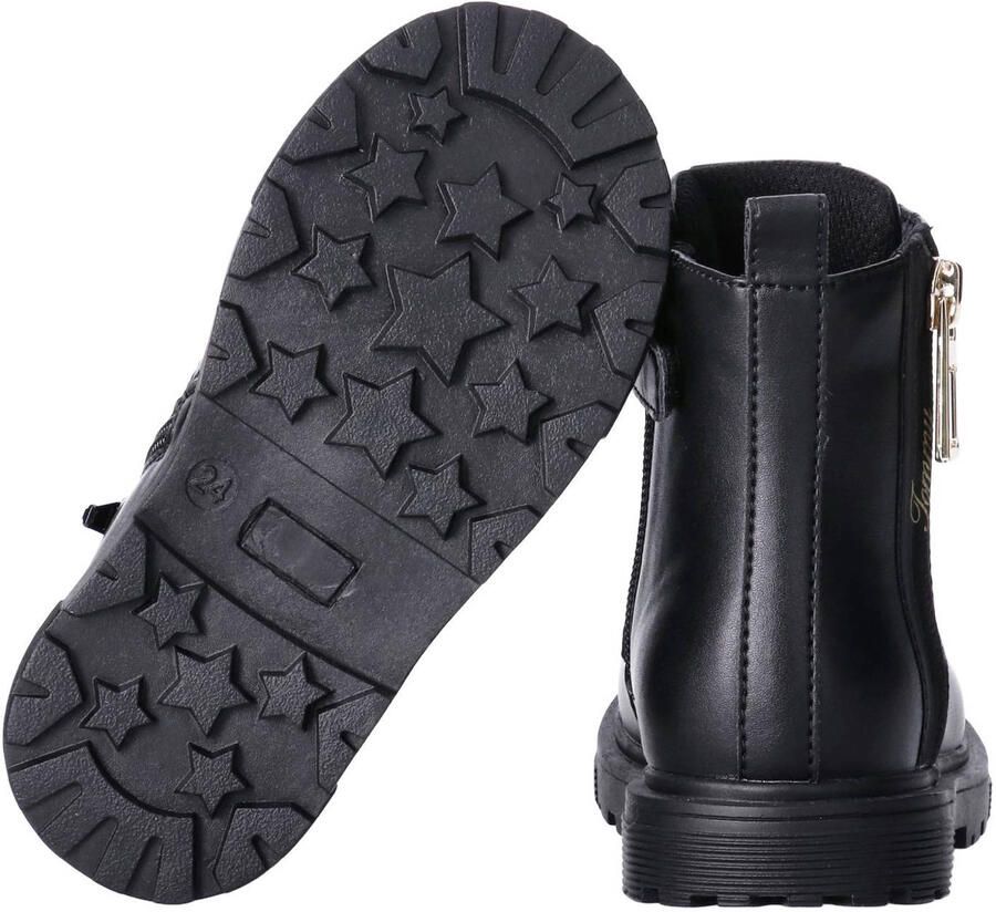 Tommy Hilfiger enkelboots met profielzool zwart - Foto 2