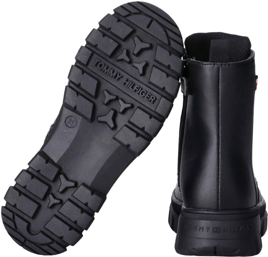 Tommy Hilfiger enkelboots met profielzool zwart - Foto 2
