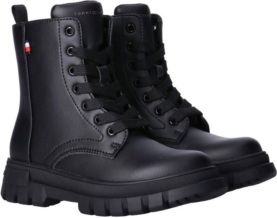 Tommy Hilfiger enkelboots met profielzool zwart - Foto 3