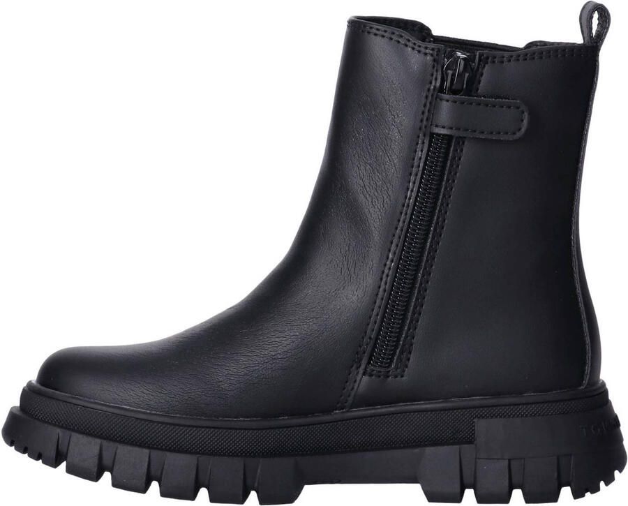 Tommy Hilfiger enkelboots met profielzool zwart - Foto 3