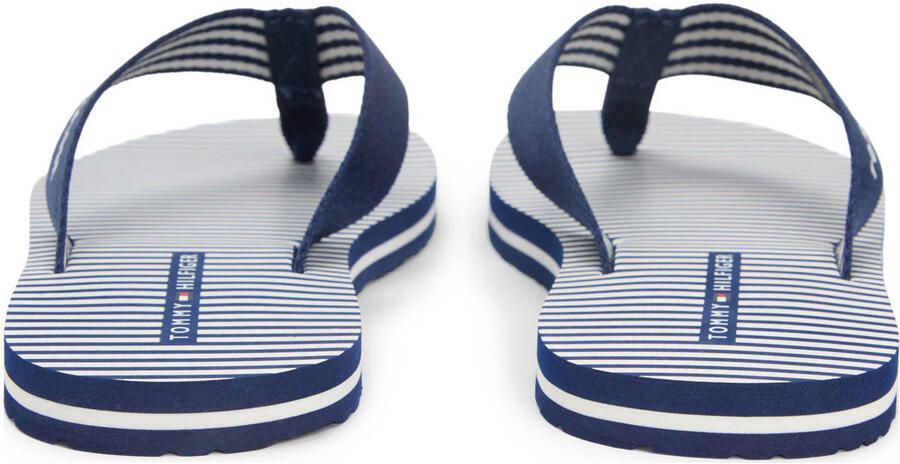 TOMMY HILFIGER Teenslipper 'Ithaca' donkerblauw wit