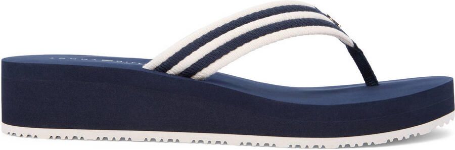 Tommy Hilfiger gestreepte teenslippers donkerblauw