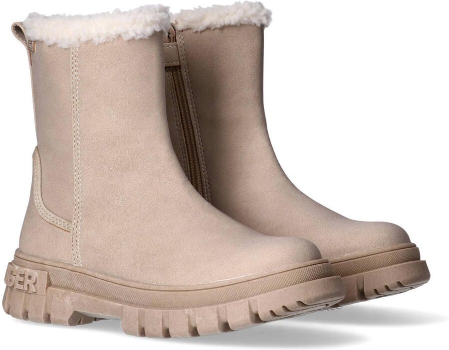 Tommy Hilfiger gevoerde enkelboots taupe - Foto 3