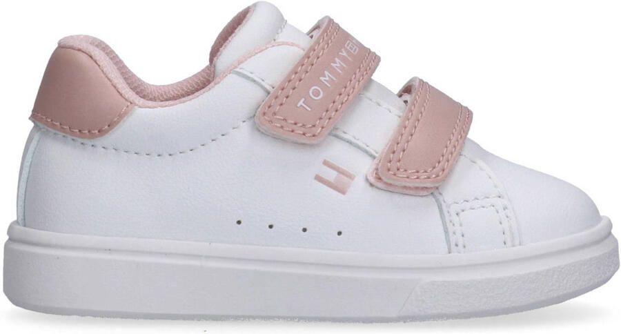Tommy Hilfiger Hector sneakers wit lichtroze