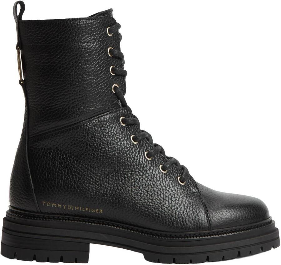 Tommy Hilfiger Veterlaars van echt rundleer