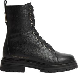 Tommy Hilfiger Veterlaars van echt rundleer