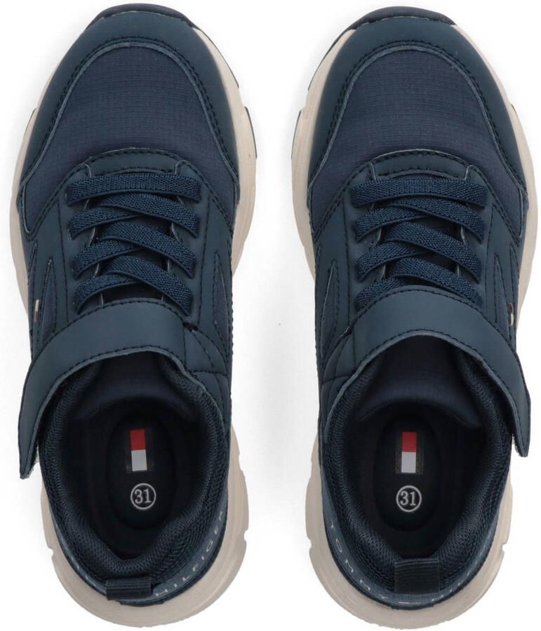 Tommy Hilfiger imitatieleren sneakers donkerblauw - Foto 3