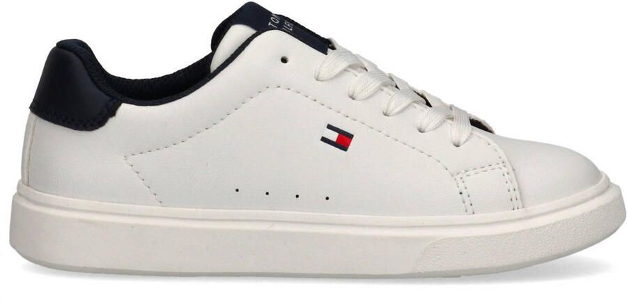 Tommy Hilfiger imitatieleren sneakers wit