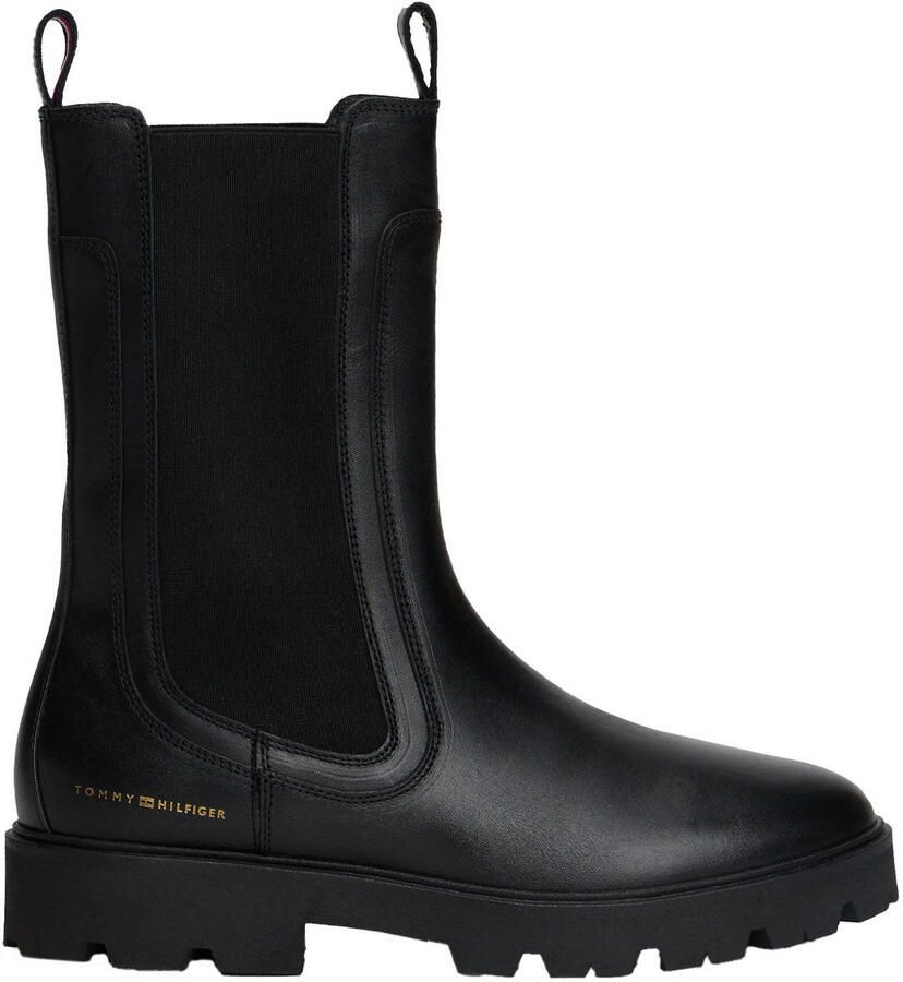 TOMMY HILFIGER Chelsea Boots Dames Th Lthr Mid Chelsea Maat: 40 Materiaal: Leer Kleur: Zwart - Foto 4