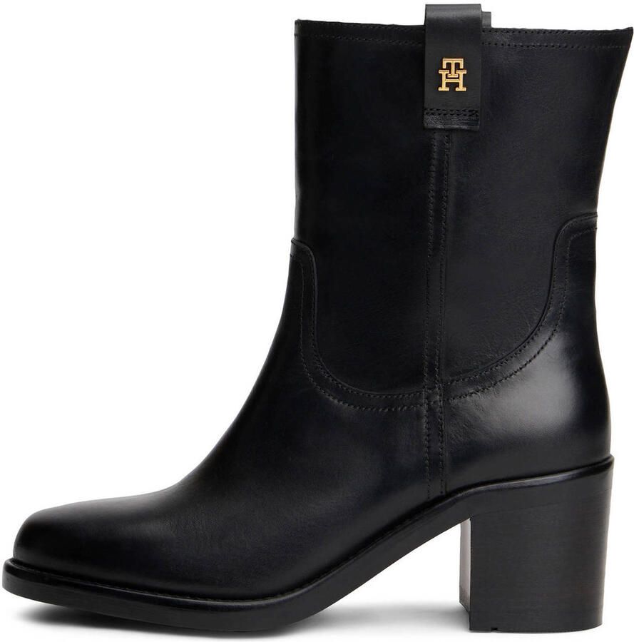 Tommy Hilfiger leren enkellaarzen zwart - Foto 2