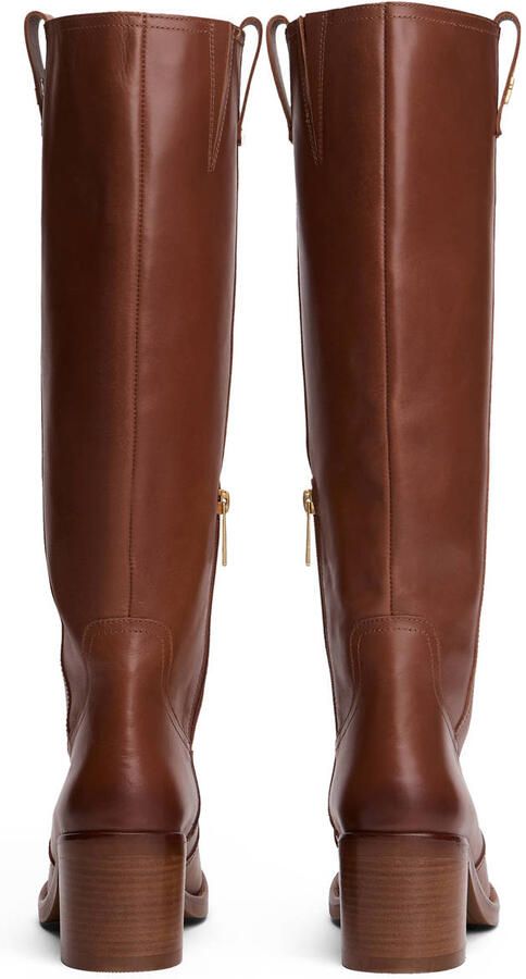 TOMMY HILFIGER Bruine Laarzen Riding Long Boot Block - Foto 4