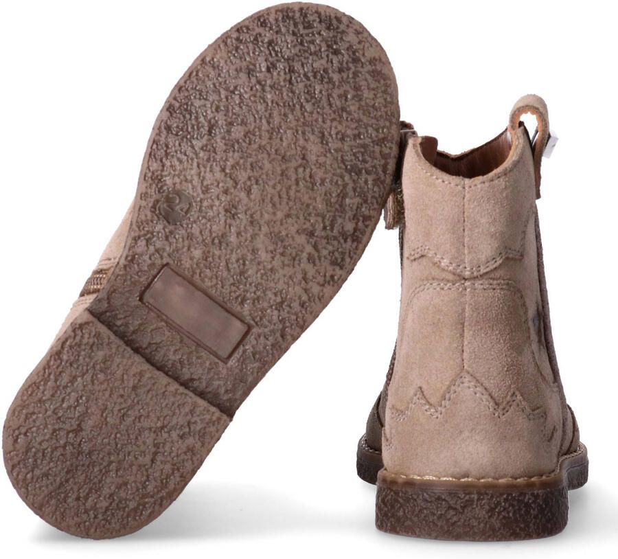 Tommy Hilfiger leren laarzen met hak taupe - Foto 2