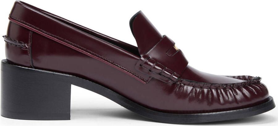 Tommy Hilfiger leren loafers bordeaux