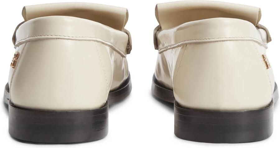 Tommy Hilfiger leren loafers met franjes ecru - Foto 3