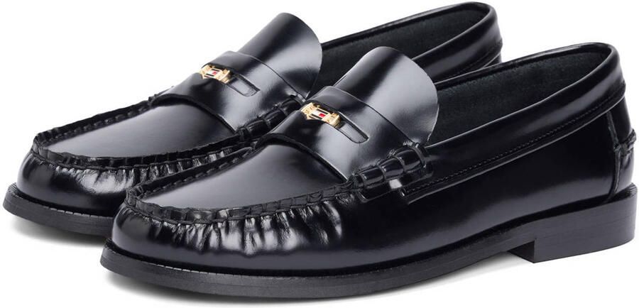 Tommy Hilfiger leren loafers zwart - Foto 2