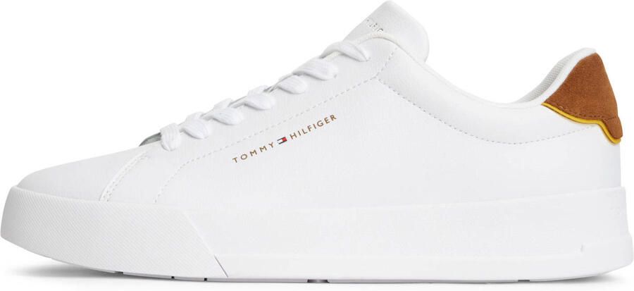 TOMMY HILFIGER Sneakers laag 'Logo Court With' cognac wit - Foto 3