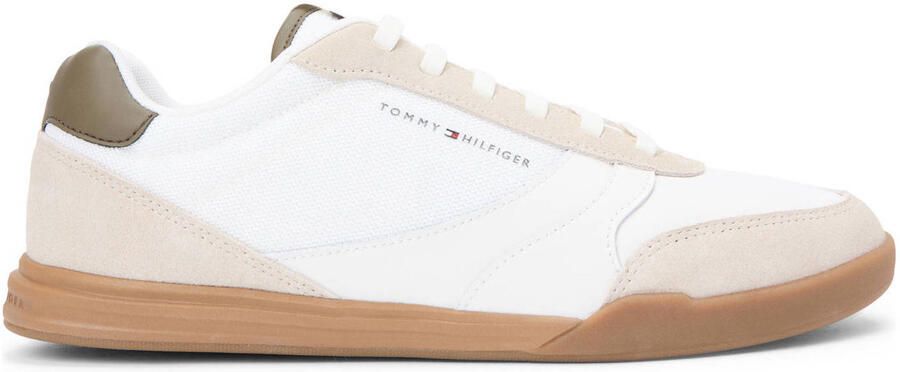 TOMMY HILFIGER Sneakers laag 'Lopro' beige olijfgroen wit