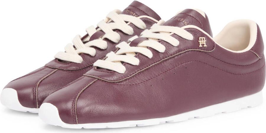 Tommy Hilfiger leren sneakers bordeaux - Foto 3