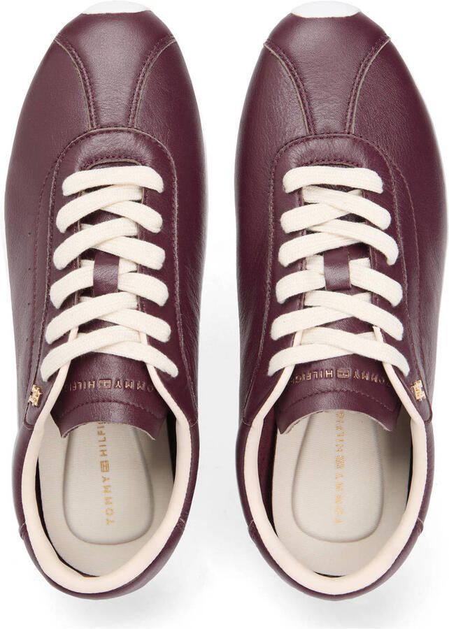 Tommy Hilfiger leren sneakers bordeaux - Foto 2