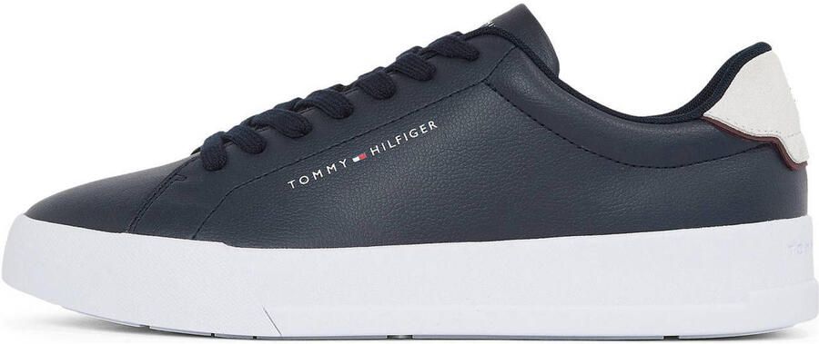Tommy Hilfiger Sneakers TH COURT LTH DETAIL ESS vrijetijdsschoen lage schoen veterschoen met zijlijk logo-opdruk
