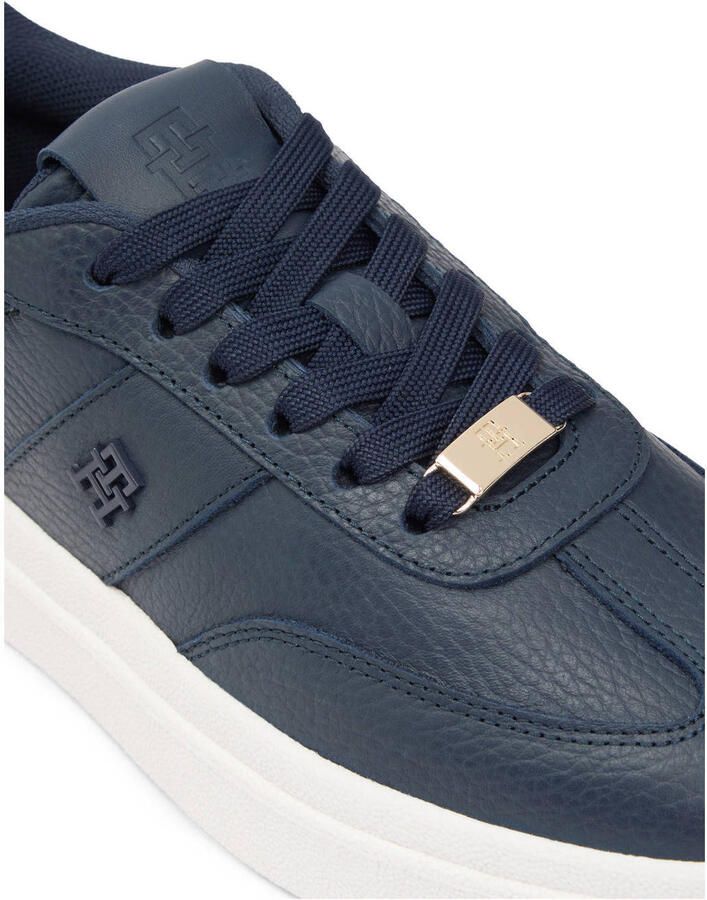 Tommy Hilfiger leren sneakers donkerblauw - Foto 2