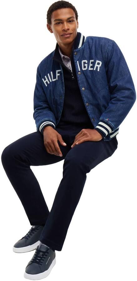 Tommy Hilfiger Sneakers TH COURT LTH DETAIL ESS vrijetijdsschoen lage schoen veterschoen met zijlijk logo-opdruk