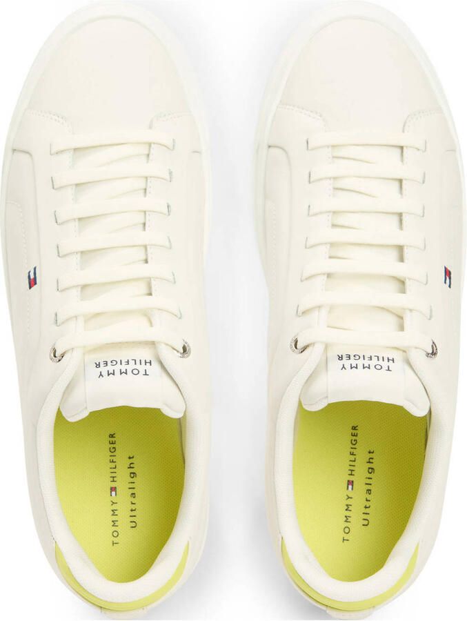 Tommy Hilfiger leren sneakers ecru - Foto 2