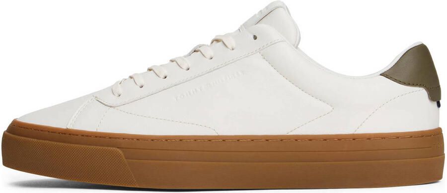 Tommy Hilfiger leren sneakers ecru - Foto 2
