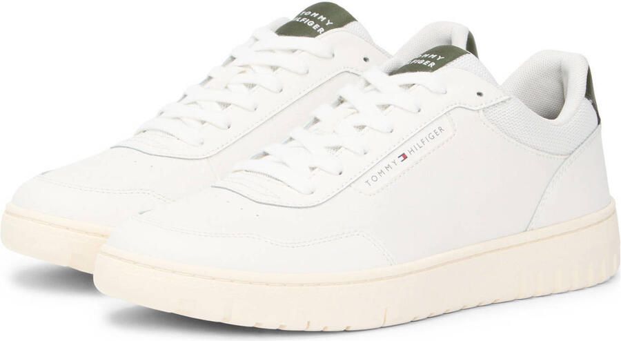 Tommy Hilfiger leren sneakers ecru - Foto 3