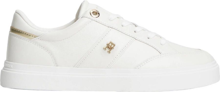 Tommy Hilfiger leren sneakers met logo wit