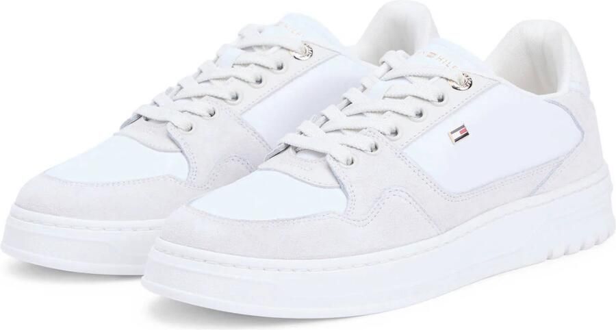 Tommy Hilfiger leren sneakers wit - Foto 3