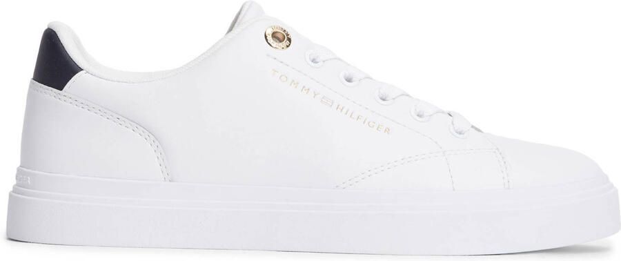 TOMMY HILFIGER Sneakers laag 'Metallic Logo' wit