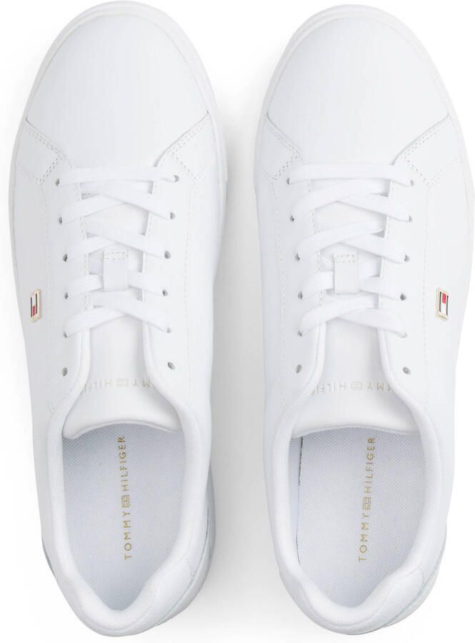 Tommy Hilfiger leren sneakers wit - Foto 3