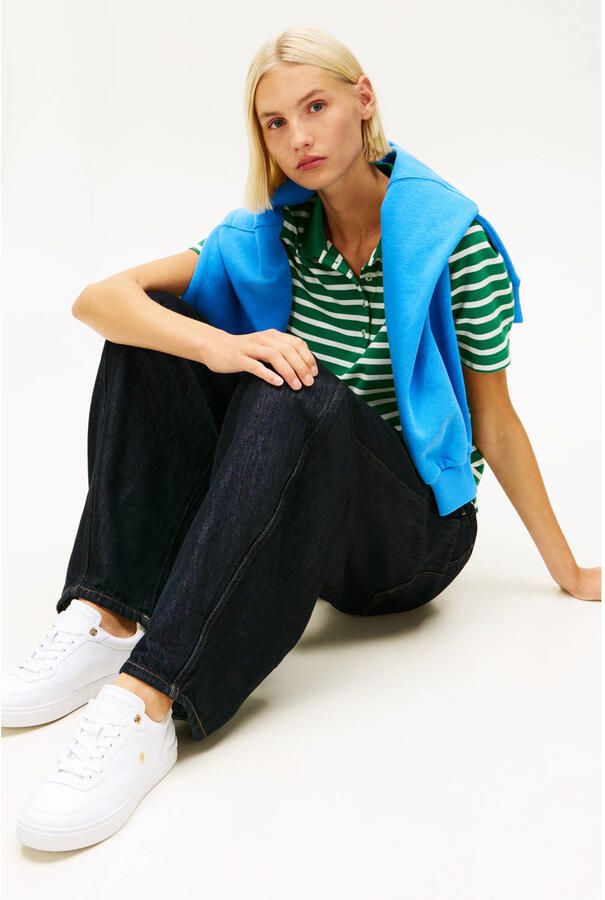 Tommy Hilfiger leren sneakers wit - Foto 3