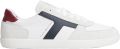 TOMMY HILFIGER Sneakers laag 'Tribeca' navy lichtgrijs donkerrood wit - Wit