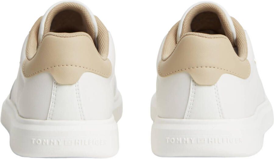 Tommy Hilfiger leren sneakers wit beige - Foto 3