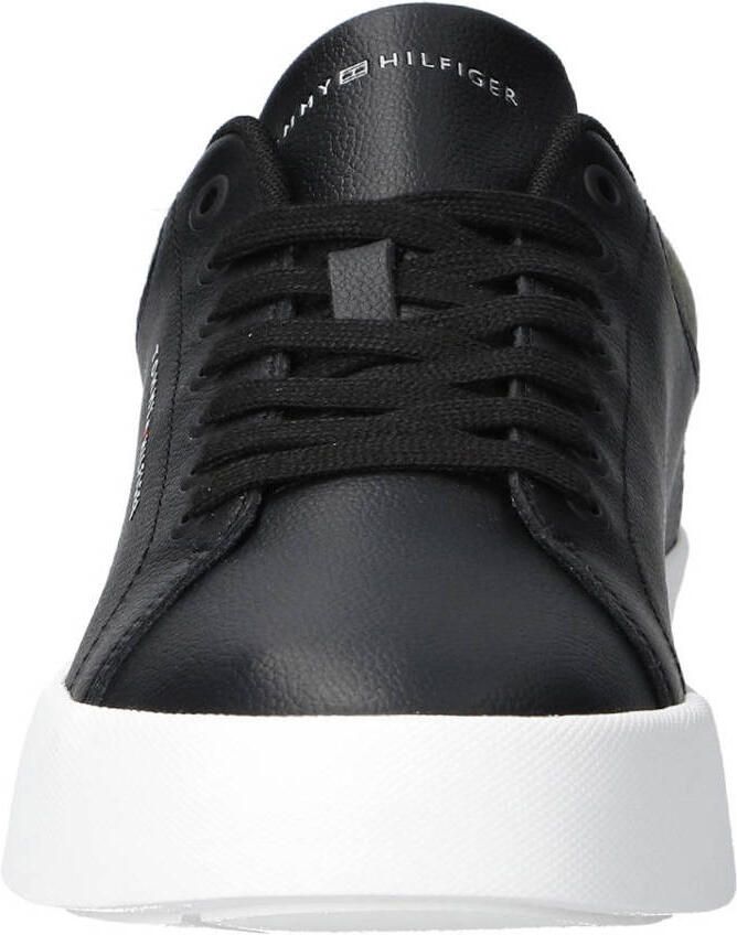 Tommy Hilfiger leren sneakers zwart