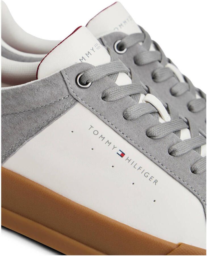 Tommy Hilfiger nubuck sneakers grijs wit